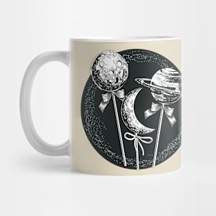 Planets from candies sticks Mug